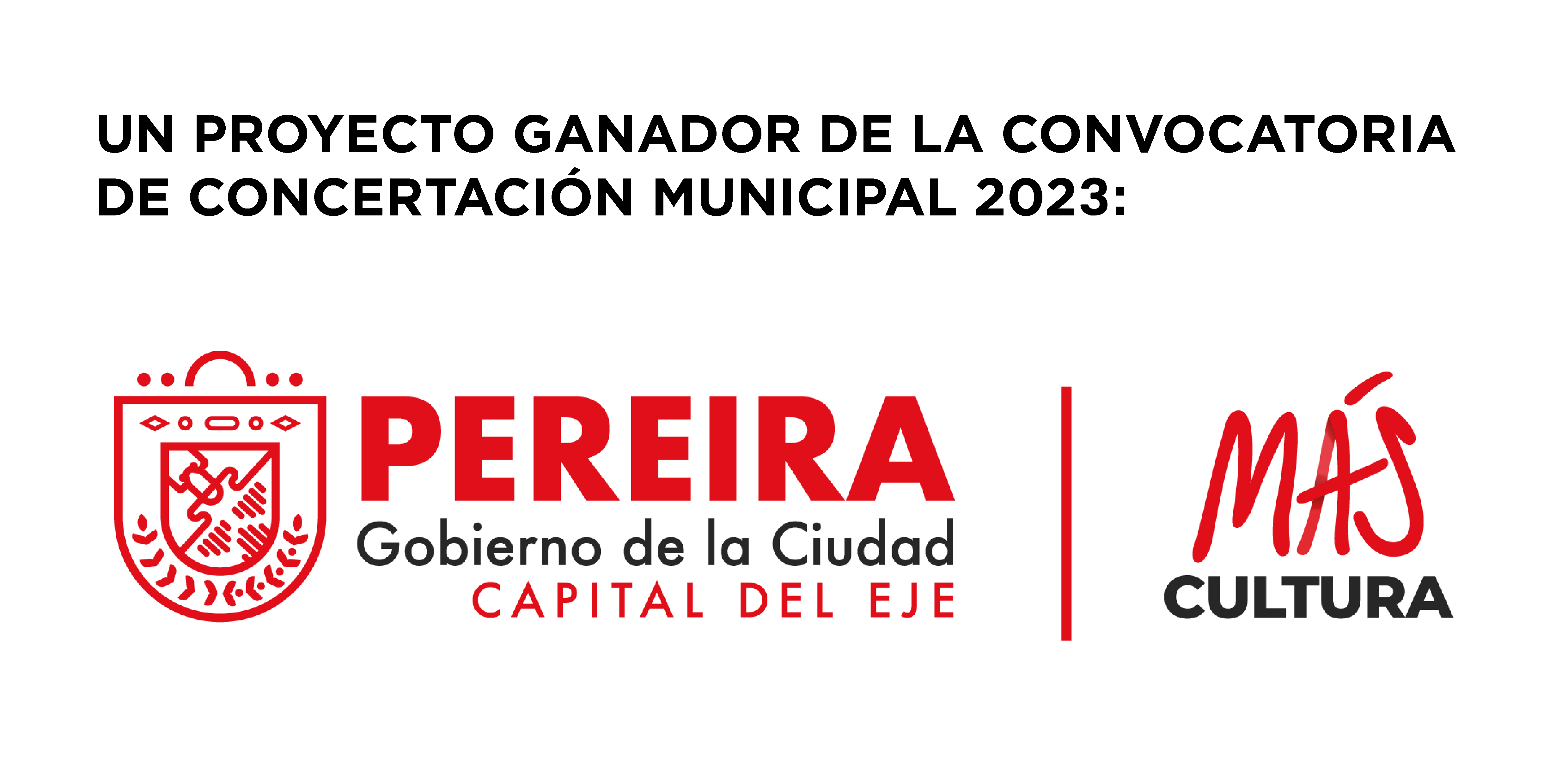 Logo alcaldía de Pereira, más cultura
